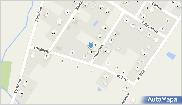 Wilków, Chabrowa, 8, mapa Wilków