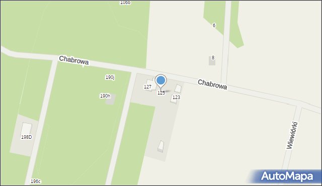 Wilkowa Wieś, Chabrowa, 125, mapa Wilkowa Wieś