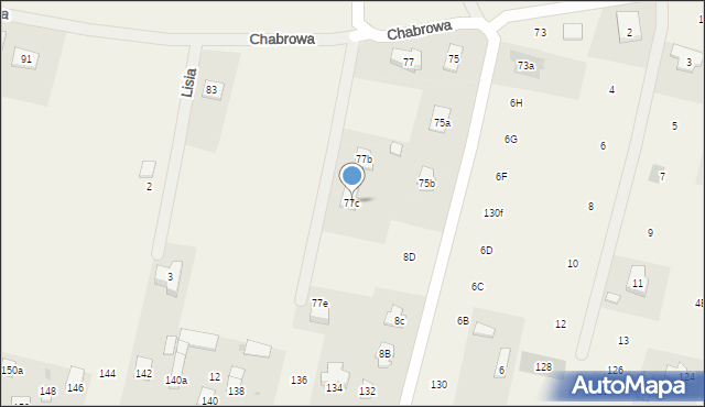 Wilkowa Wieś, Chabrowa, 77c, mapa Wilkowa Wieś