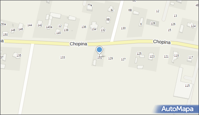 Wilkowa Wieś, Chopina Fryderyka, 131, mapa Wilkowa Wieś