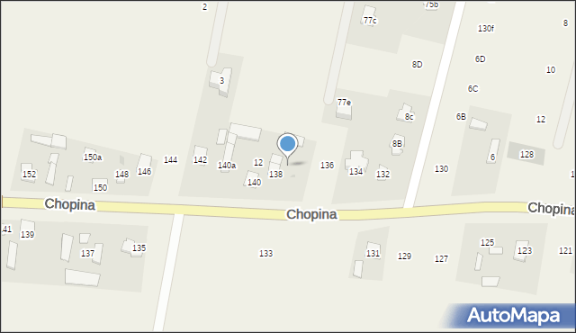 Wilkowa Wieś, Chopina Fryderyka, 138a, mapa Wilkowa Wieś