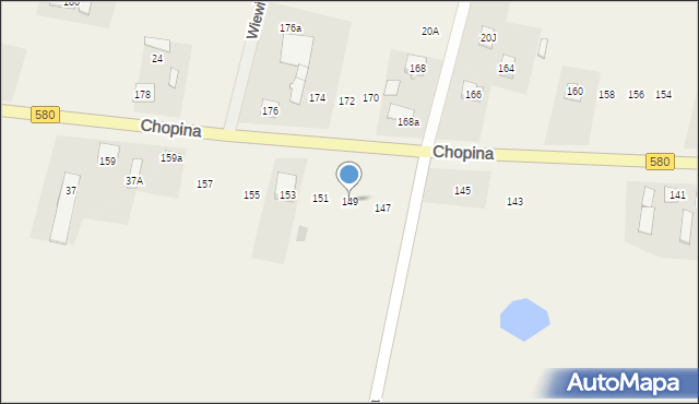 Wilkowa Wieś, Chopina Fryderyka, 149, mapa Wilkowa Wieś