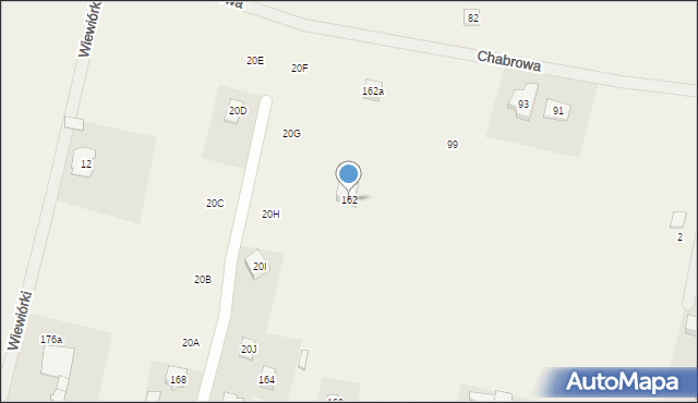 Wilkowa Wieś, Chopina Fryderyka, 162, mapa Wilkowa Wieś