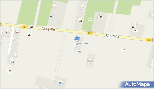 Wilkowa Wieś, Chopina Fryderyka, 163c, mapa Wilkowa Wieś