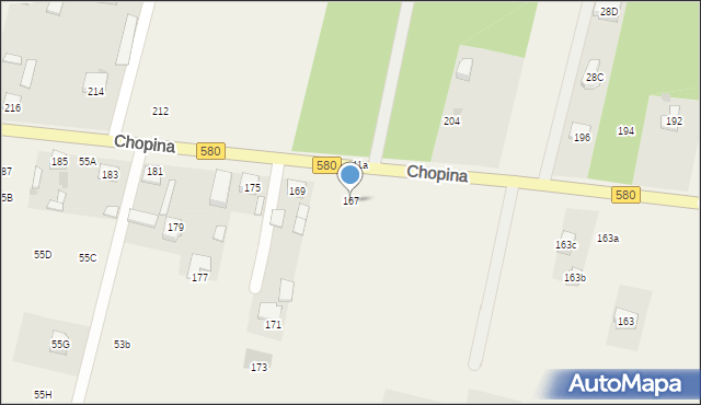 Wilkowa Wieś, Chopina Fryderyka, 167, mapa Wilkowa Wieś