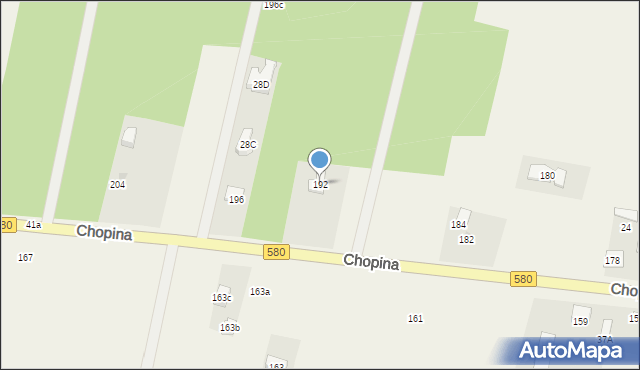 Wilkowa Wieś, Chopina Fryderyka, 192, mapa Wilkowa Wieś