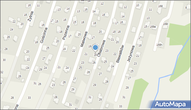 Wilkowice, Chabrowa, 24, mapa Wilkowice