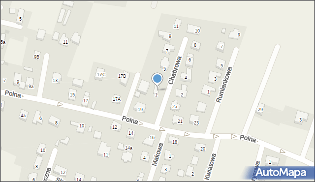 Wilkszyn, Chabrowa, 3, mapa Wilkszyn