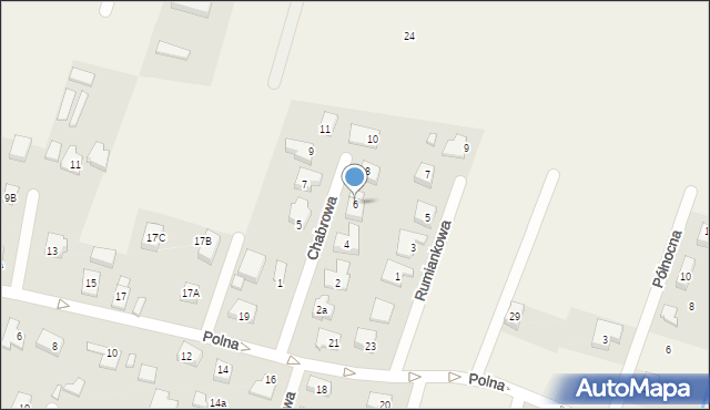 Wilkszyn, Chabrowa, 6, mapa Wilkszyn