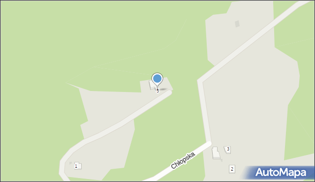 Wisła, Chłopska, 5, mapa Wisła