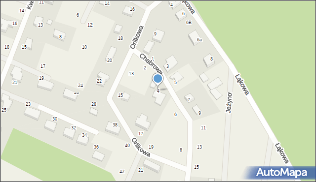 Wisznia Mała, Chabrowa, 4, mapa Wisznia Mała