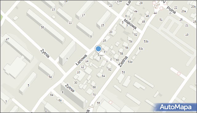 Włocławek, Chabrowa, 5, mapa Włocławka