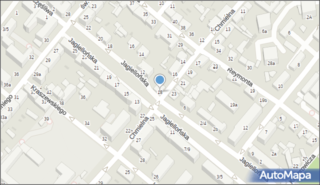 Włocławek, Chmielna, 18, mapa Włocławka