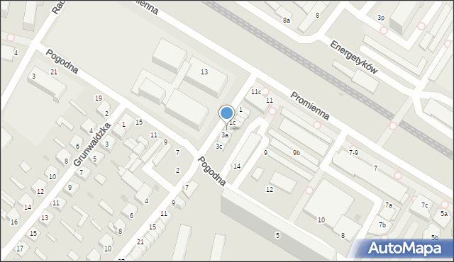 Włocławek, Chocimska, 3, mapa Włocławka