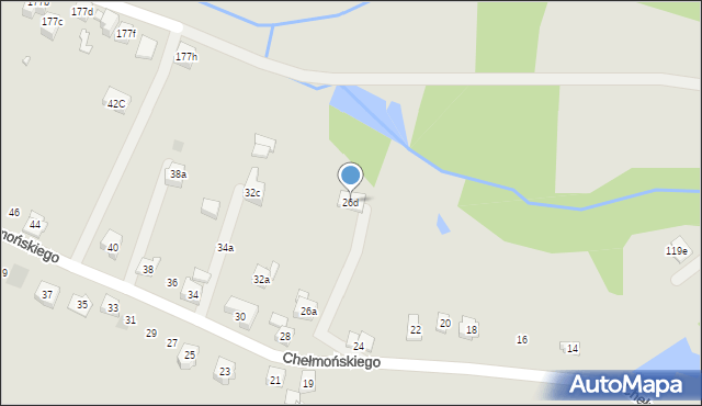 Wodzisław Śląski, Chełmońskiego Józefa, 26d, mapa Wodzisławia Śląskiego