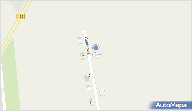 Wojnowice, Chabrowa, 14, mapa Wojnowice