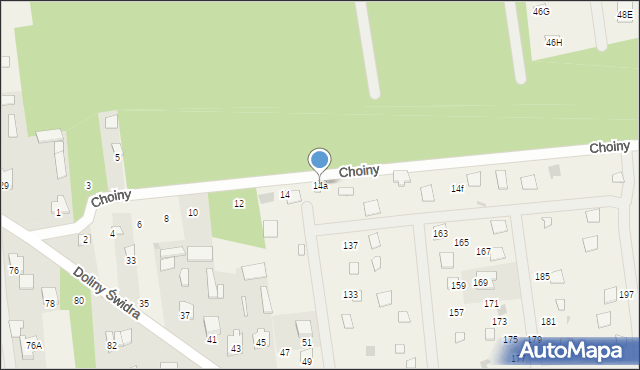 Wola Karczewska, Choiny, 14a, mapa Wola Karczewska