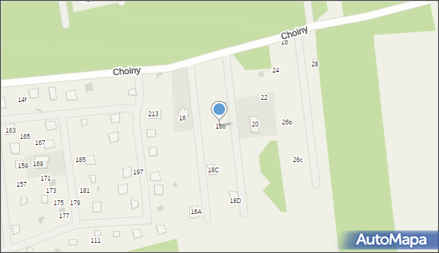 Wola Karczewska, Choiny, 18b, mapa Wola Karczewska