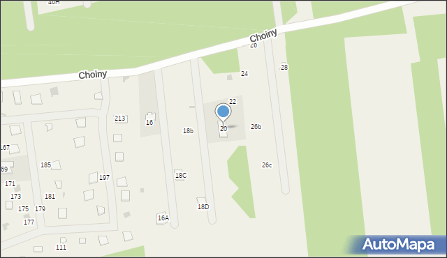 Wola Karczewska, Choiny, 20, mapa Wola Karczewska