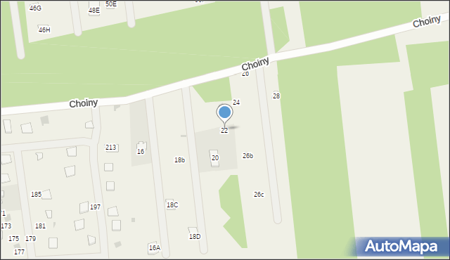 Wola Karczewska, Choiny, 22, mapa Wola Karczewska