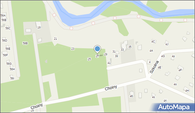 Wola Karczewska, Choiny, 27, mapa Wola Karczewska