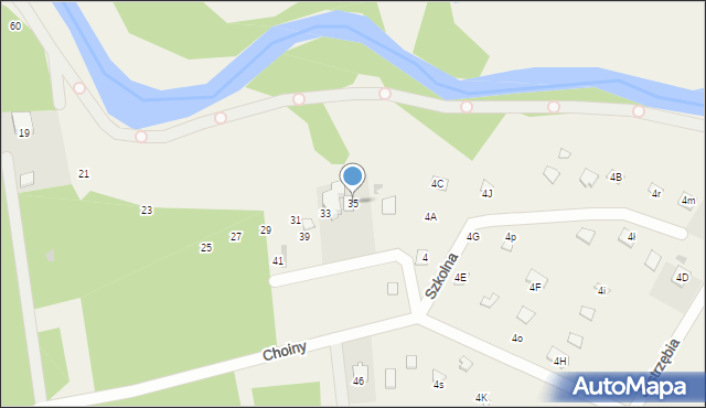 Wola Karczewska, Choiny, 35, mapa Wola Karczewska