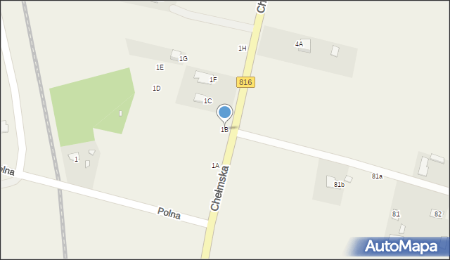 Wola Uhruska, Chełmska, 1B, mapa Wola Uhruska