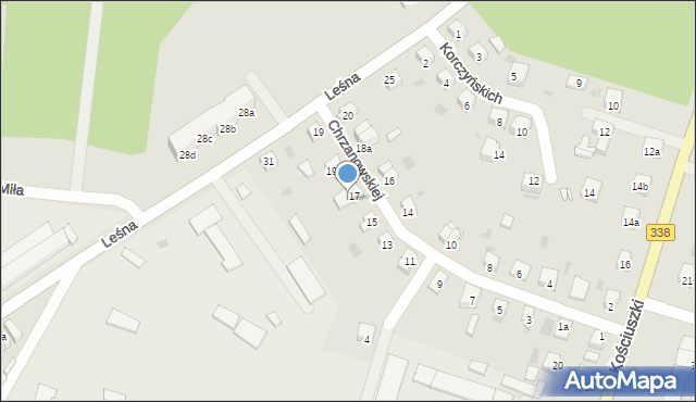 Wołów, Chrzanowskiej Zofii, 17a, mapa Wołów