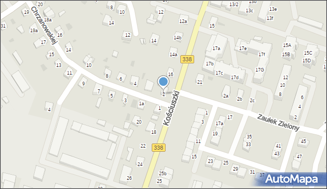 Wołów, Chrzanowskiej Zofii, 2, mapa Wołów