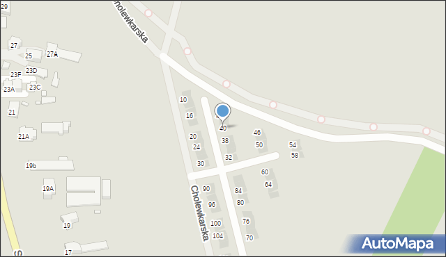 Wrocław, Cholewkarska, 40, mapa Wrocławia