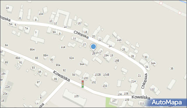 Wrocław, Chłopska, 15, mapa Wrocławia