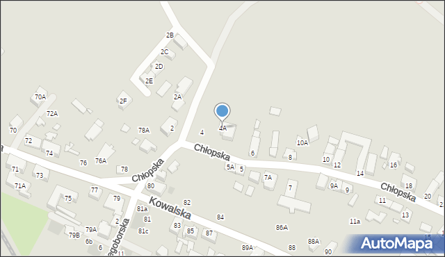 Wrocław, Chłopska, 4A, mapa Wrocławia
