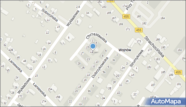 Wrocław, Chrząstawska, 9, mapa Wrocławia