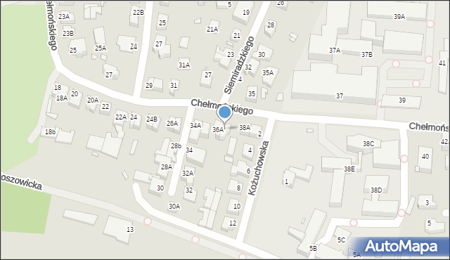 Wrocław, Chełmońskiego Józefa, 38, mapa Wrocławia