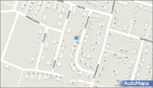 Wrocław, Chmurna, 21, mapa Wrocławia