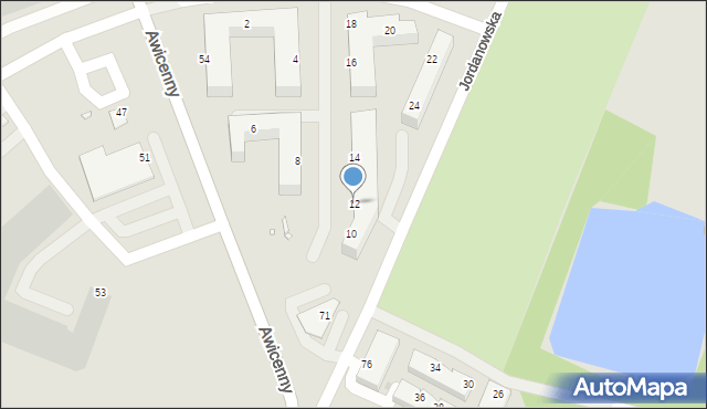 Wrocław, Chachaja Władysława, 12, mapa Wrocławia