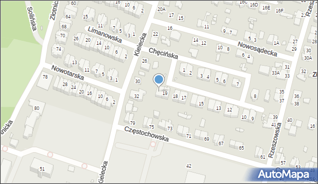 Wrocław, Chęcińska, 20, mapa Wrocławia