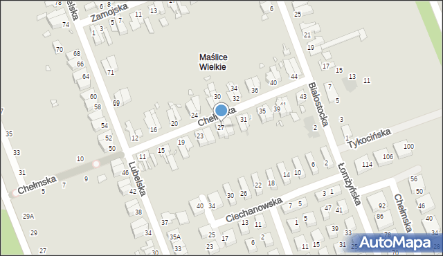 Wrocław, Chełmska, 27, mapa Wrocławia