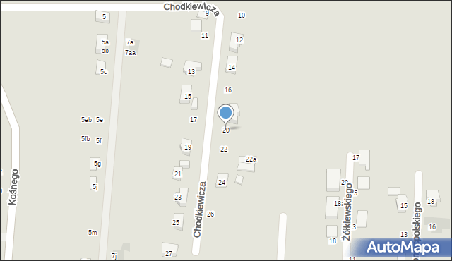 Wrocław, Chodkiewicza Jana Karola, hetm., 20, mapa Wrocławia