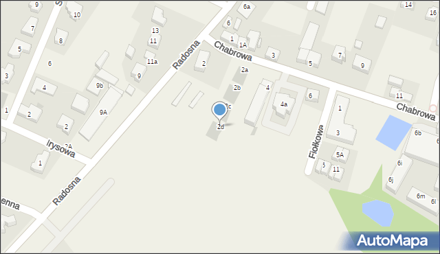 Wysoka, Chabrowa, 2d, mapa Wysoka