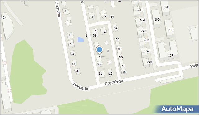 Ząbki, Chełmońskiego Józefa, 9, mapa Ząbki