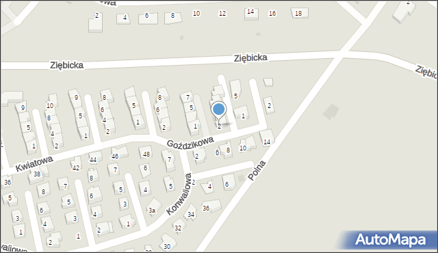 Ząbkowice Śląskie, Chabrowa, 2, mapa Ząbkowice Śląskie