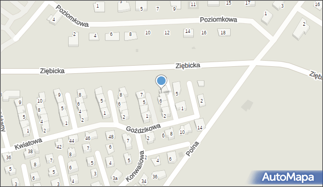 Ząbkowice Śląskie, Chabrowa, 8, mapa Ząbkowice Śląskie