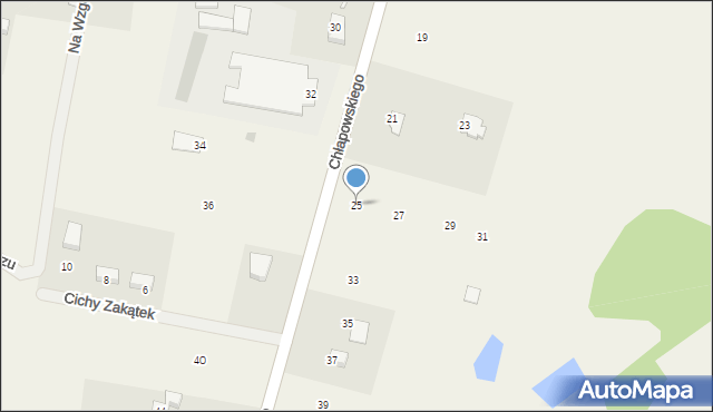 Zabór, Chłapowskiego, 25, mapa Zabór