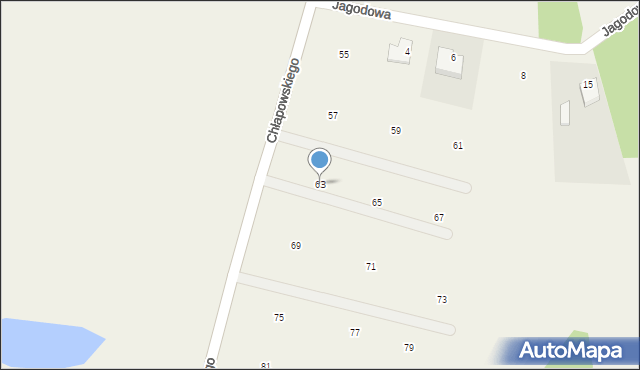 Zabór, Chłapowskiego, 63, mapa Zabór