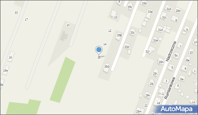 Zagościniec, Chmielna, 16, mapa Zagościniec