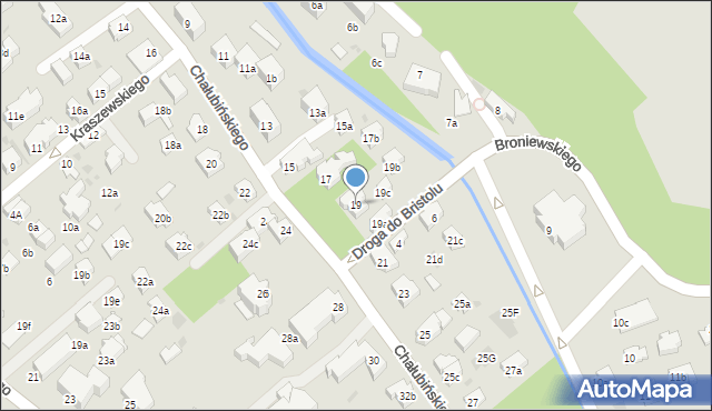 Zakopane, Chałubińskiego Tytusa, 19, mapa Zakopanego