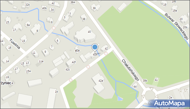 Zakopane, Chałubińskiego Tytusa, 42b, mapa Zakopanego