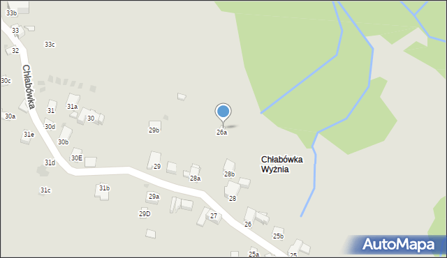 Zakopane, Chłabówka, 28C, mapa Zakopanego