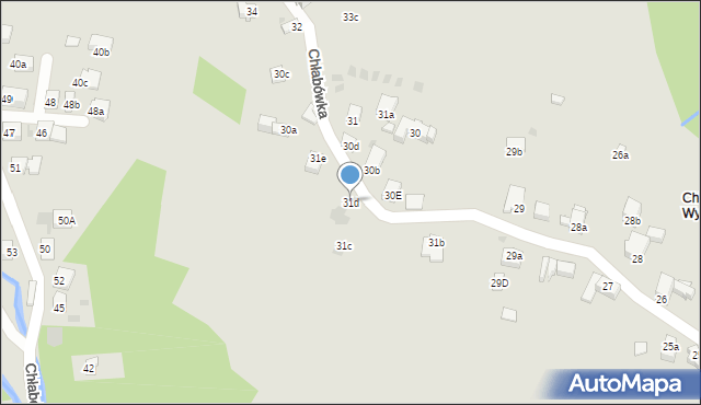 Zakopane, Chłabówka, 31d, mapa Zakopanego